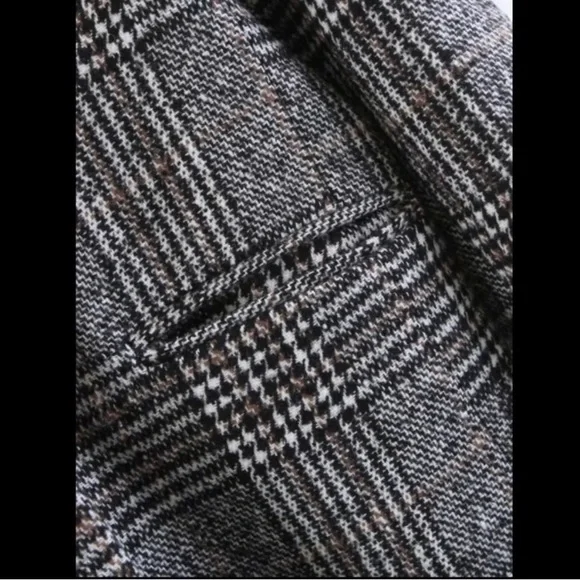 Single button plaid coat - Picture 6 of 8